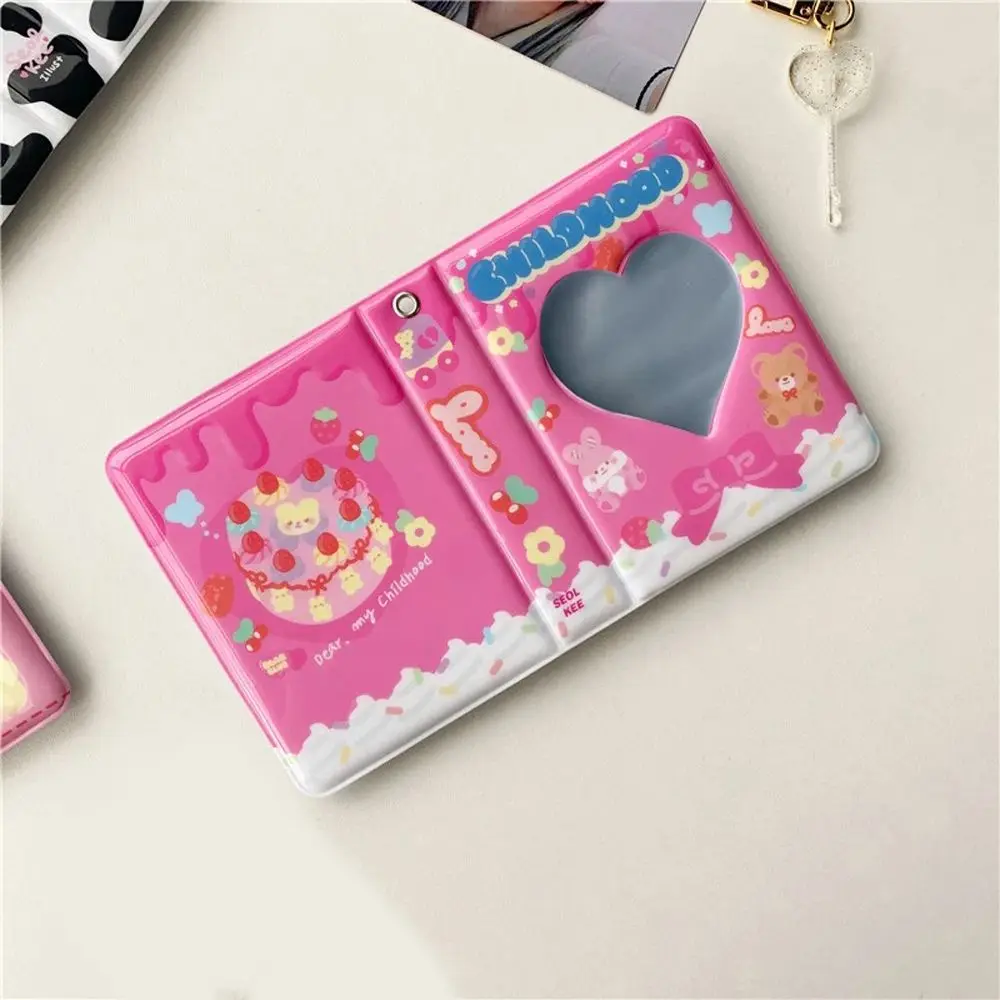 40 Pockets ID Holder Binders Albums Card Stock Love Heart Hollow Photo Album Photocard Holder Name Card Book Kpop Card Binder