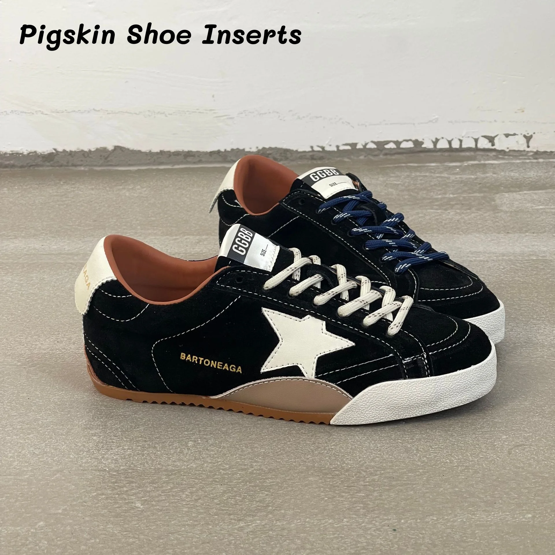 

Genuine Leather Inner Higher Retro Star Rubbed Doing Old Dirty Shoes Women Leather Pigskin Top Athletic Casual Board Shoes