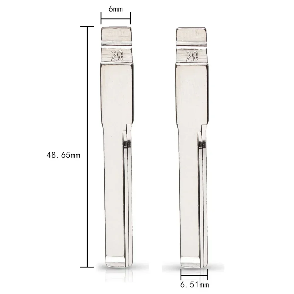 Keyyo-استبدال شفرة مفتاح HU64 قابلة للطي عن بعد ، سلسلة بطاقات Mercedes Benz C E ، سيارة ، 3 42 ، No.20