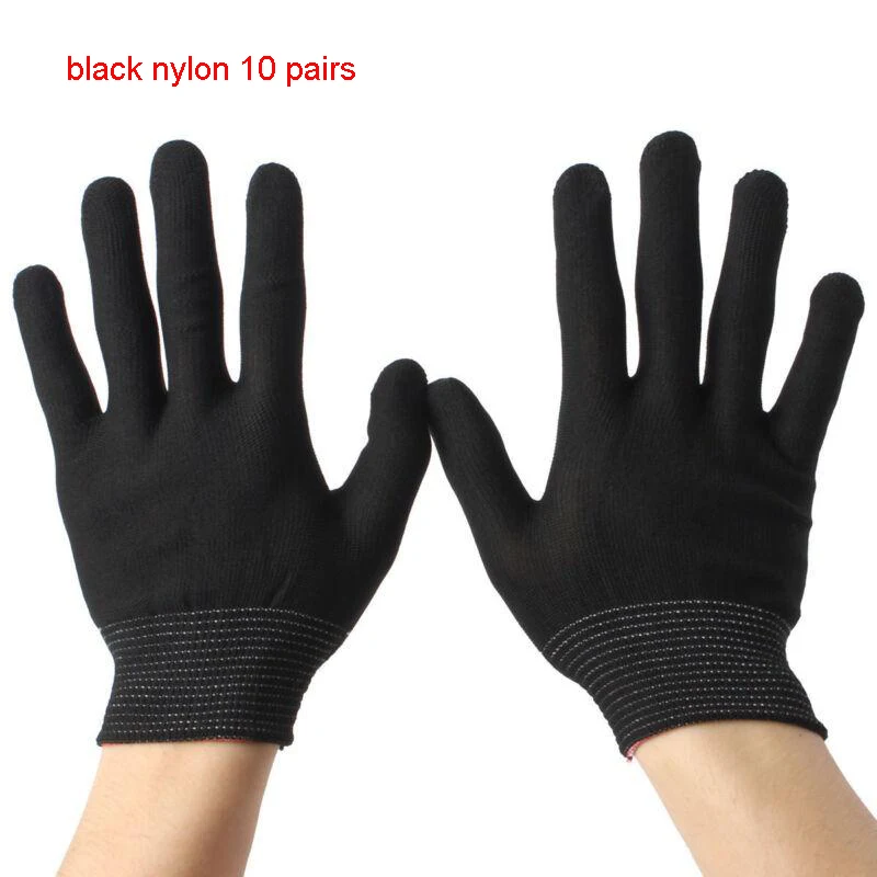 1/5/10/12 pairs Nylon/Cotton/PU/rubber glove optional Ceremonial glove male female Serving Inspection Motorcycle anti glove
