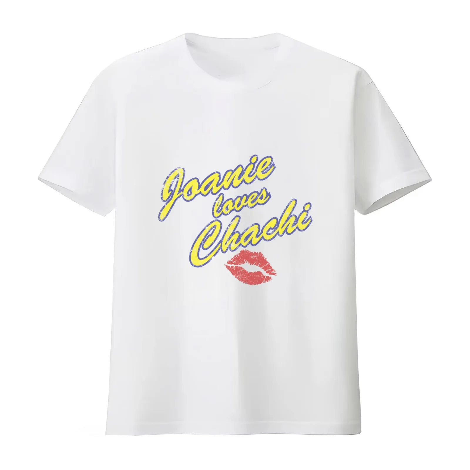 Joanie Love Chachi T-Shirt Summer Casual Cotton Tee Oversized Streetwear Tops Vintage Graphic Print Loose Fit Short Sleeve