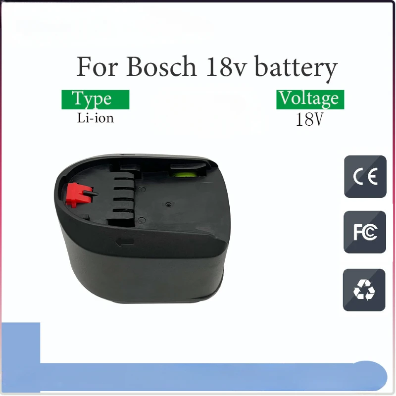 

For Bosch 18V 6000MAH Lithium Ion Rechargeable Tool Battery PBA PST PSB PSR Bosch Home, Garden Tools (TypeC only) AL1810CV