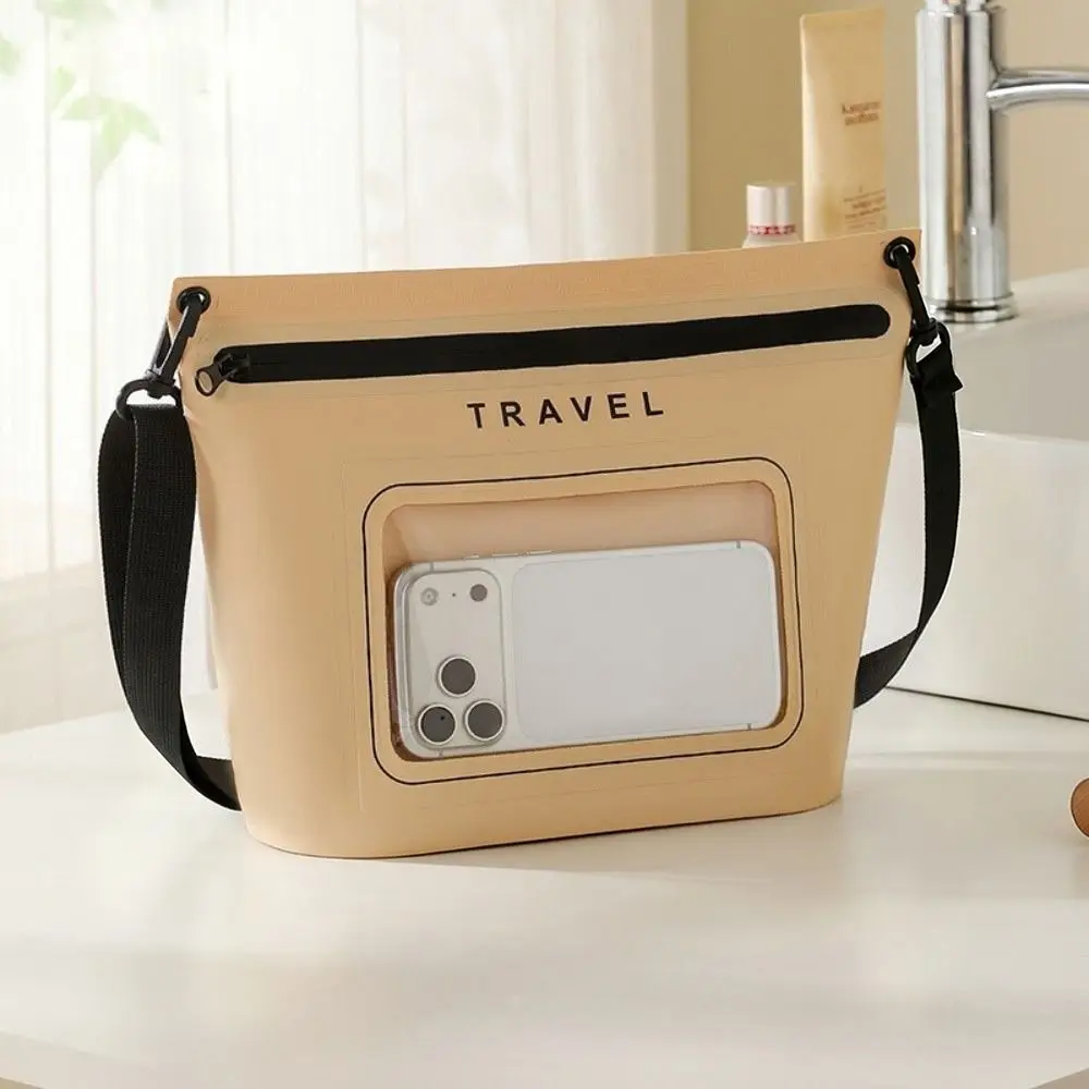 Touchscreen Waterproof Bag Adjustable Large Capacity One Shoulder Pack Sealed Closure Protector Cell Phone Bag