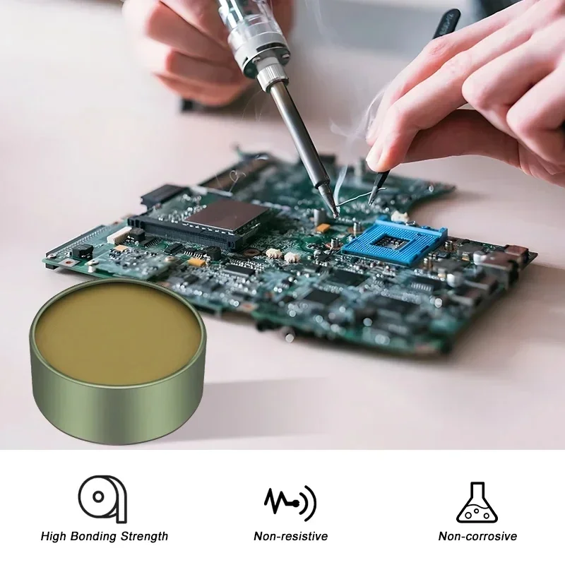 Solda Paste Rosin para Circuito, Soldagem Flux, Sem Chumbo, Reparação de Solda, Profissional, Componentes