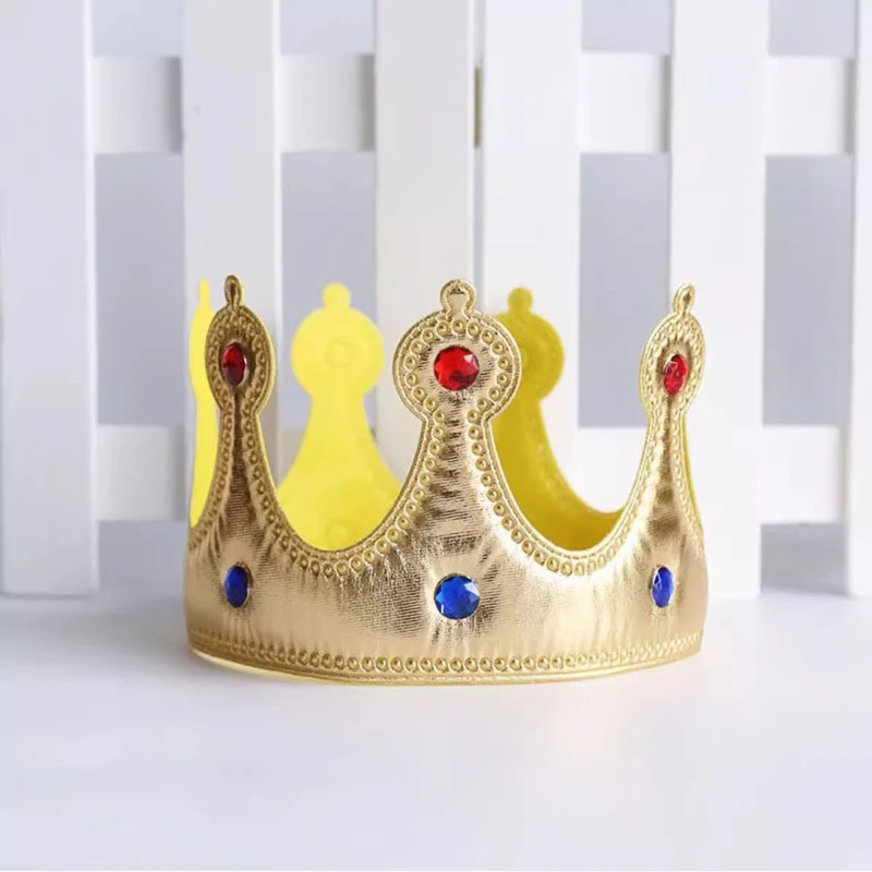 1PC Happy Birthday Crown Tiara for Queen & King, Birthday Party Hat Decoration Props for Kids & Adults
