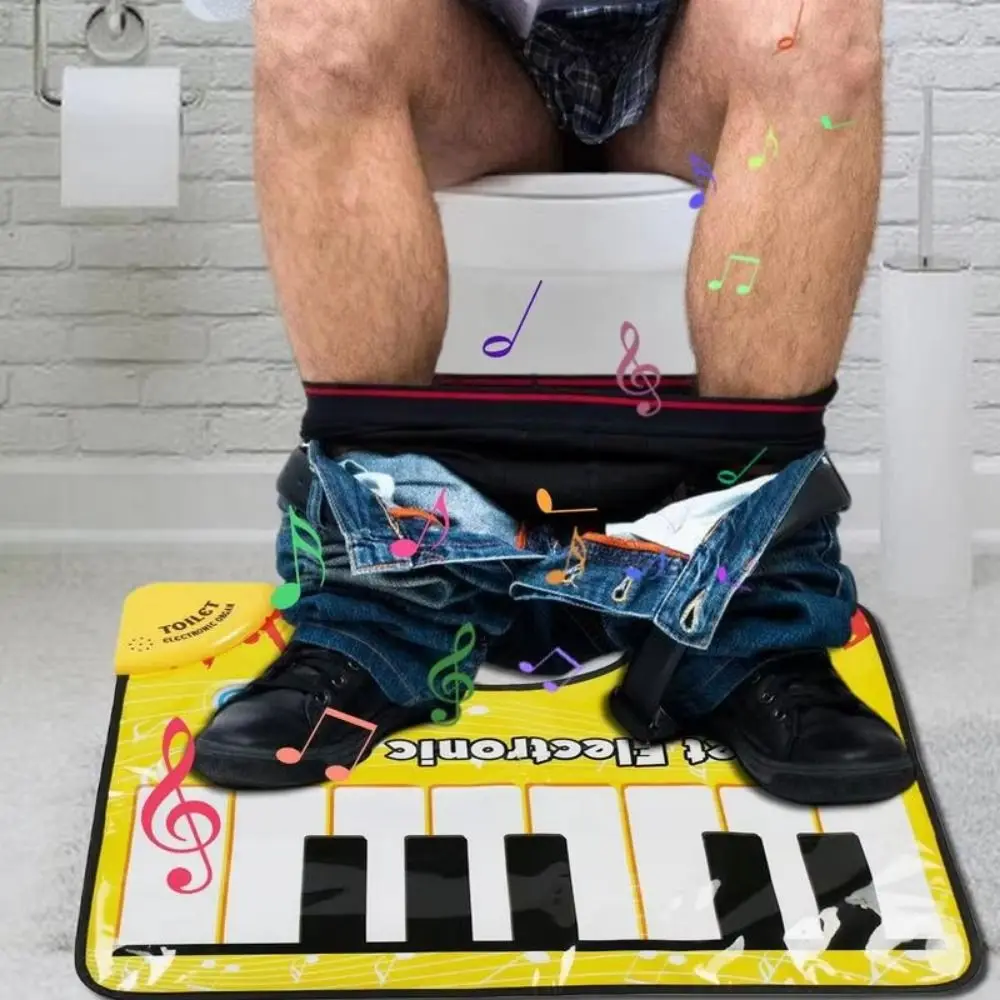 Early Education Toilet Piano Mat Potty Piano Sounding Toe Music Keyboard Floor Mat Multifunction Electronic Musical Children