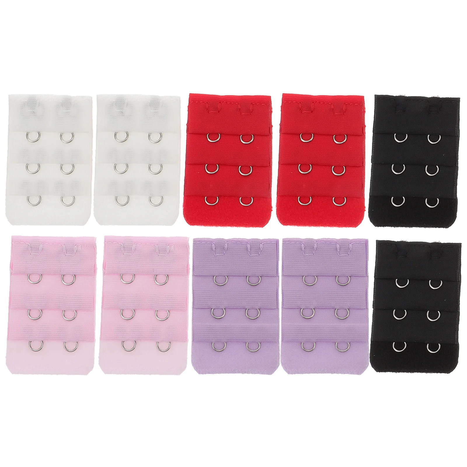 10pc Bra Extenders For Women Brassiere Extension Hooks 3 Rows 2 Buttons Narrow Underwear Adjustable Maternity Support Lingerie