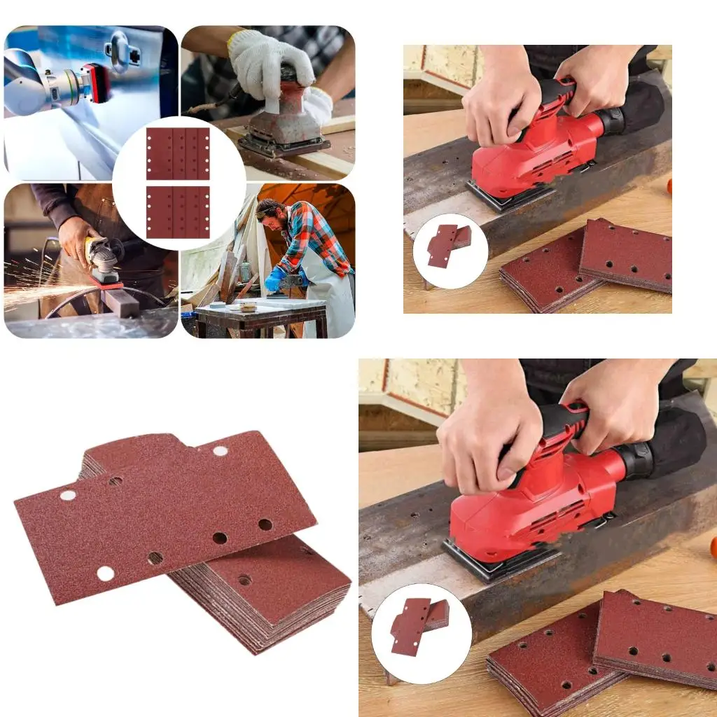 

Sandpaper Discs Combination Pack Heat Resistant Base For Air Grinder Aluminum Oxide Grit Multiple Surfaces Application