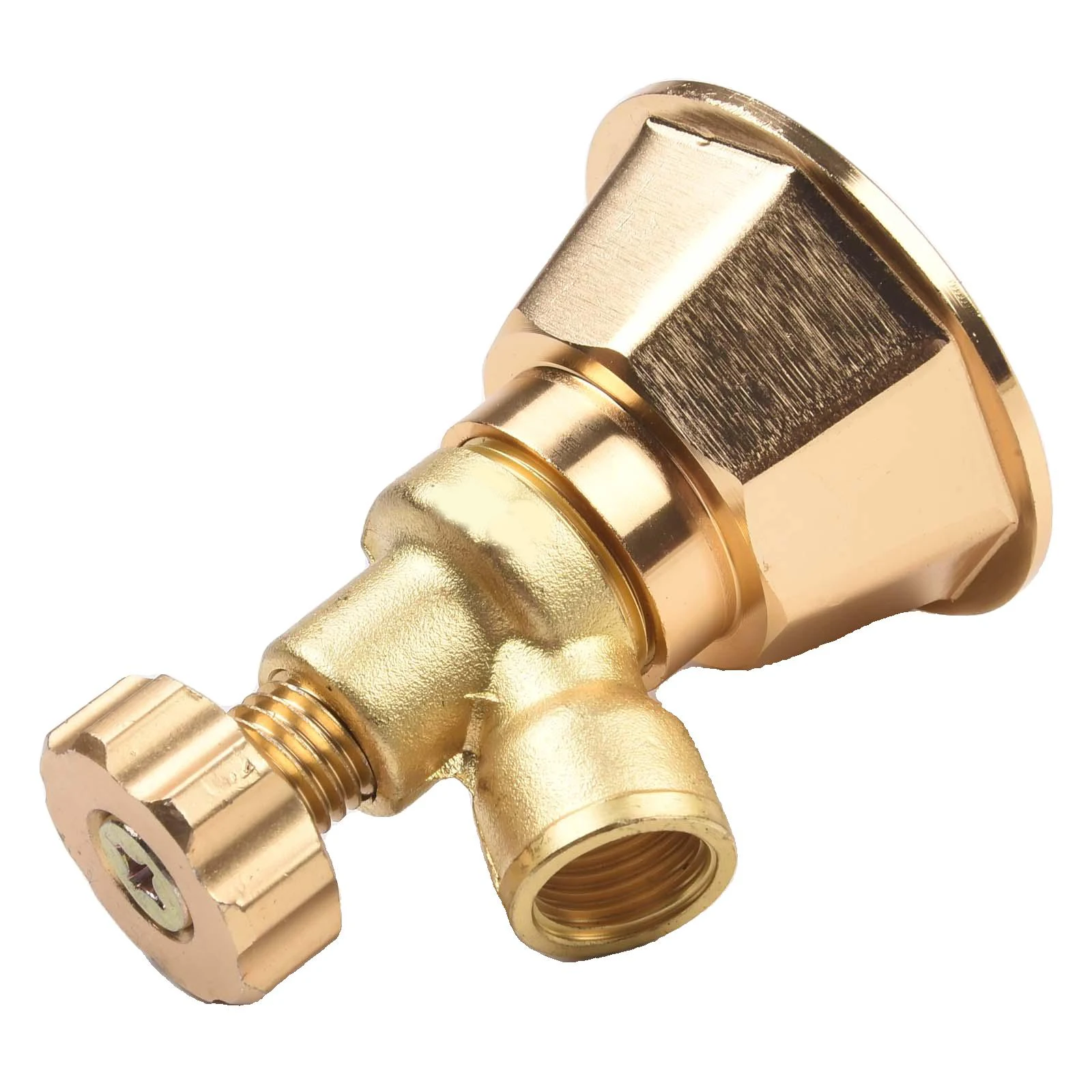 Nozzle Aluminum Gold Agricultural Cyclone Sprinkler Sturdy Thread Adjustable Nozzle Aluminum Gold High Strength Sprayer Nozzle