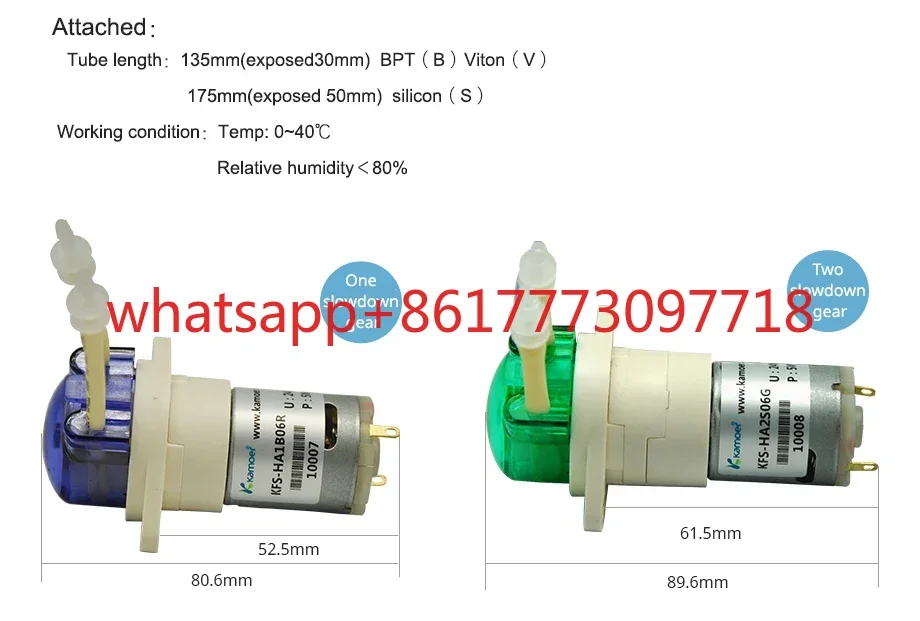

Kamoer KFS brushed 12V 24V blood analyzer silicon tube hose peristaltic dosing pump