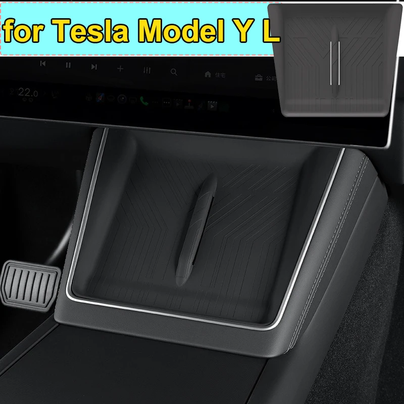 for Tesla Model Y L 2026 Accessories Center Console Wireless Charging Pad Cushion Protection Cover YL Silicone Protect Mat