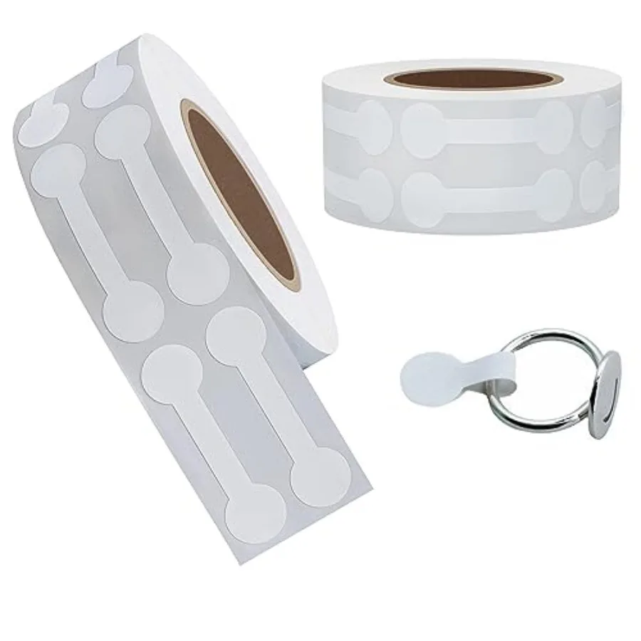 1000PCS Stickers for Small Business Jewelry Tags - Self Adhesive White Blank Jewelry Price Labels - Rectangle