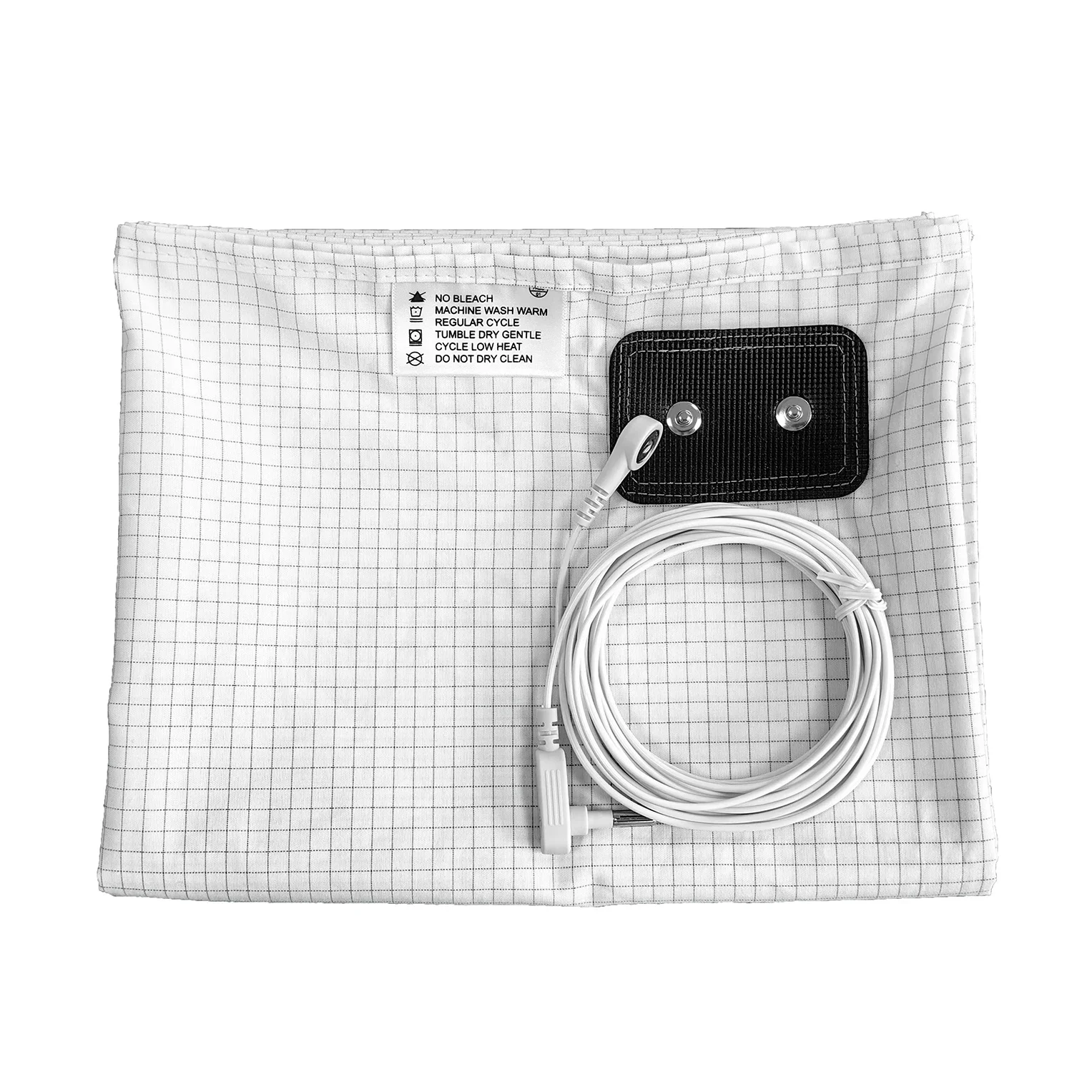 10% Silver Fiber Earthing Bed Sheet with Grounding Cord Release Stress Conductive Flat Bedsheet Grounded Therapy Improve Health