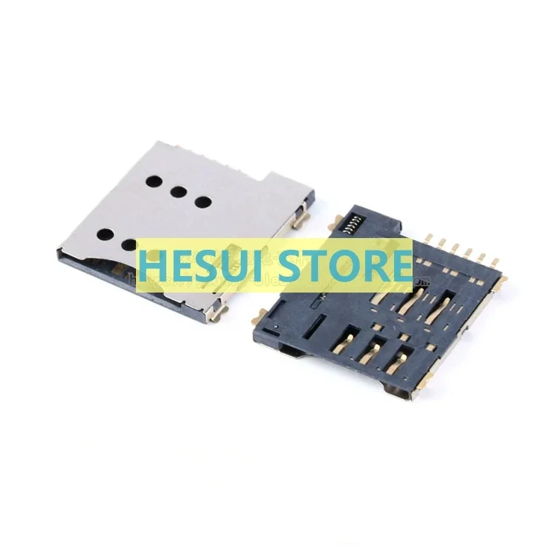 1/5 PCS Small card 6P MICRO SIM self-ejecting PUSH mobile phone card slot