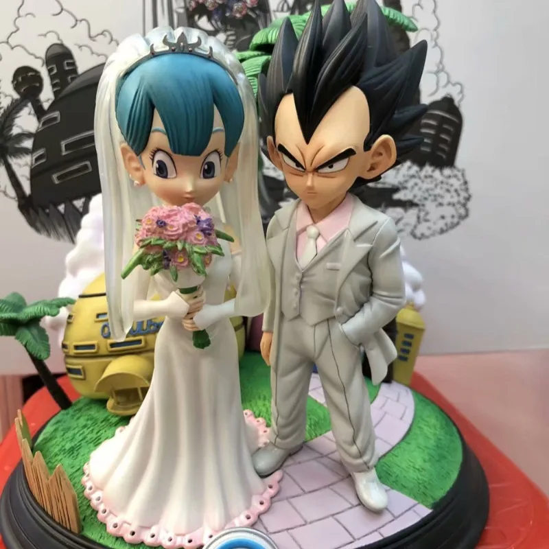 

Anime Dragon Ball Z Vegeta IV Bulma Wedding Figure GK PVC Model Statue Collectible Doll Toys Kids Gifts