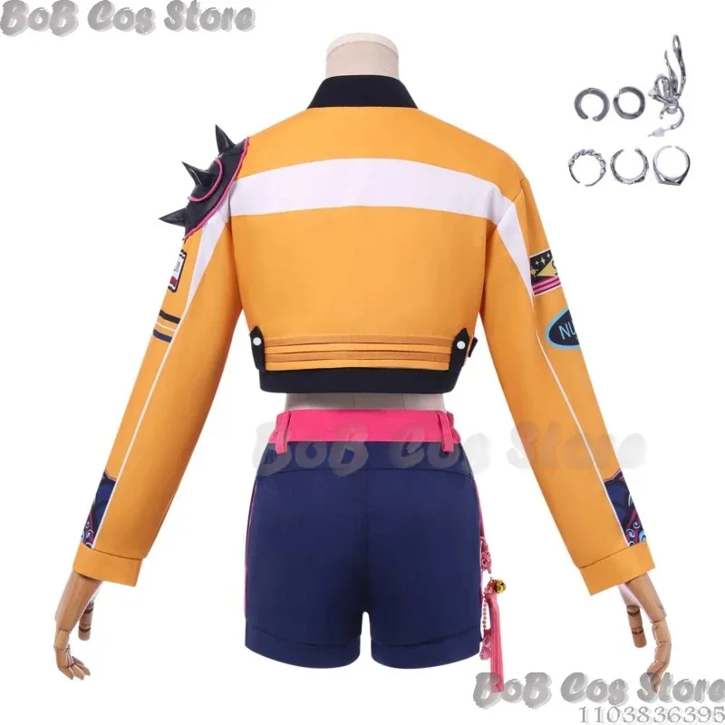 

25COSRumi 2VER Suit K-POP Demon Hunter Cosplay Idol Girl Group Suit Sexy Coat Jacket Woman Wig Halloween Party Carnival Stage Ou