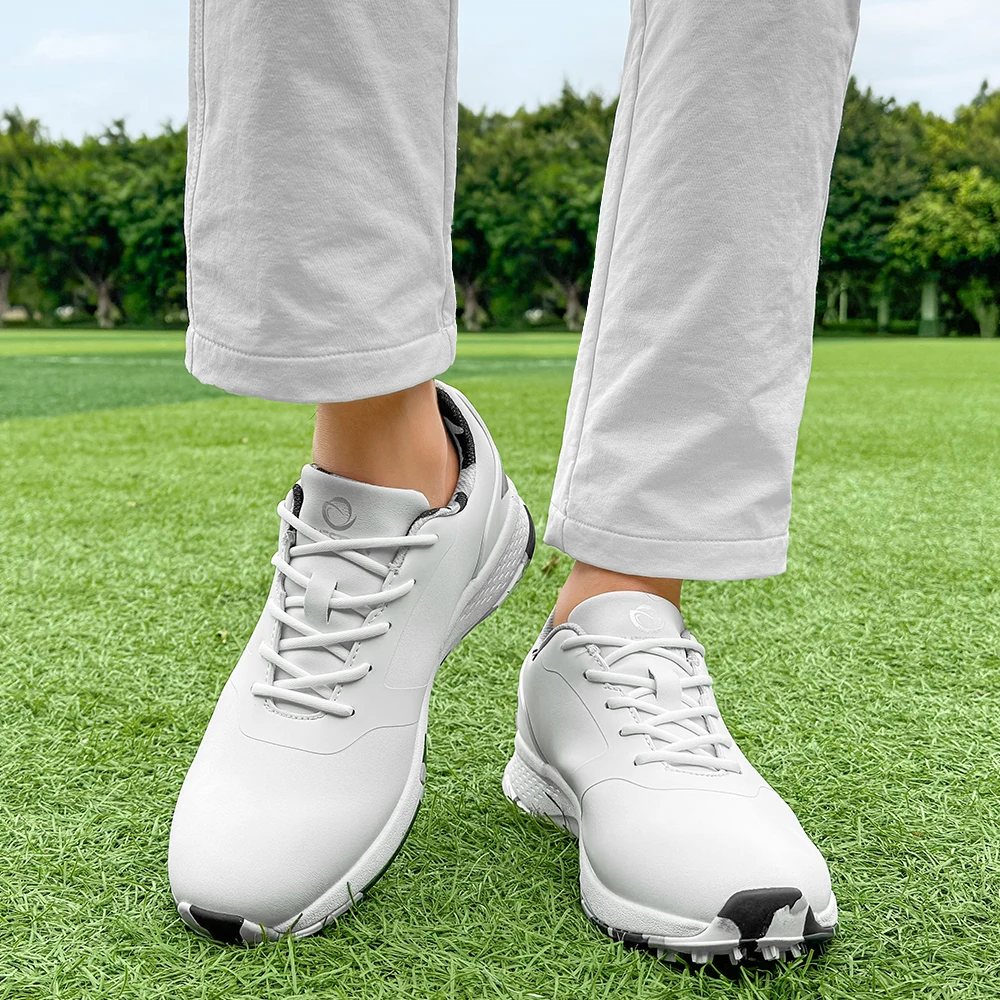 Zapatos de golf profesionales para hombres, zapatos deportivos de golf al aire libre de alta calidad, lujosos zapatos deportivos para caminar al aire libre y fitness