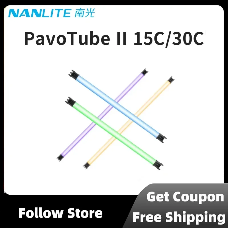 

Nanlite PavoTube II 15C / 30C Tube Light RGB LED App Control Lighting for Live Photo Video Film Production DMX