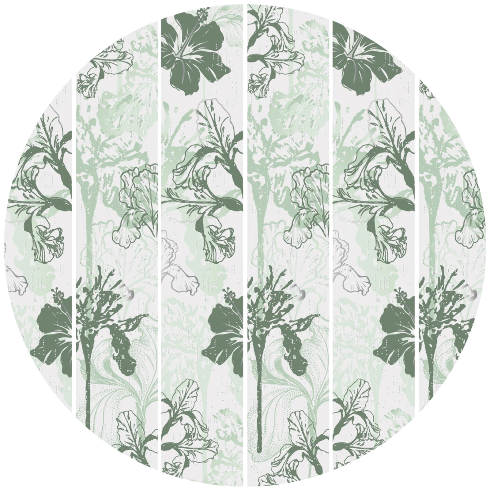 Etori Life 30Mm*2M Forest Green Iris Flower Silhouette Tape with a Fresh and Natural Vibe, Suitable for Decorating Notebooks, Laptop Backs, Handbags, Gift Paper Bags, Sticker Books, Photo Albums, Diaries, Postcards, Envelopes, Helmets and Bicycles, Scrapbook Supplies, Office Decoration Items, Artistic Aesthetics, School Supplies, Cycling Decals, Gifts for Friends