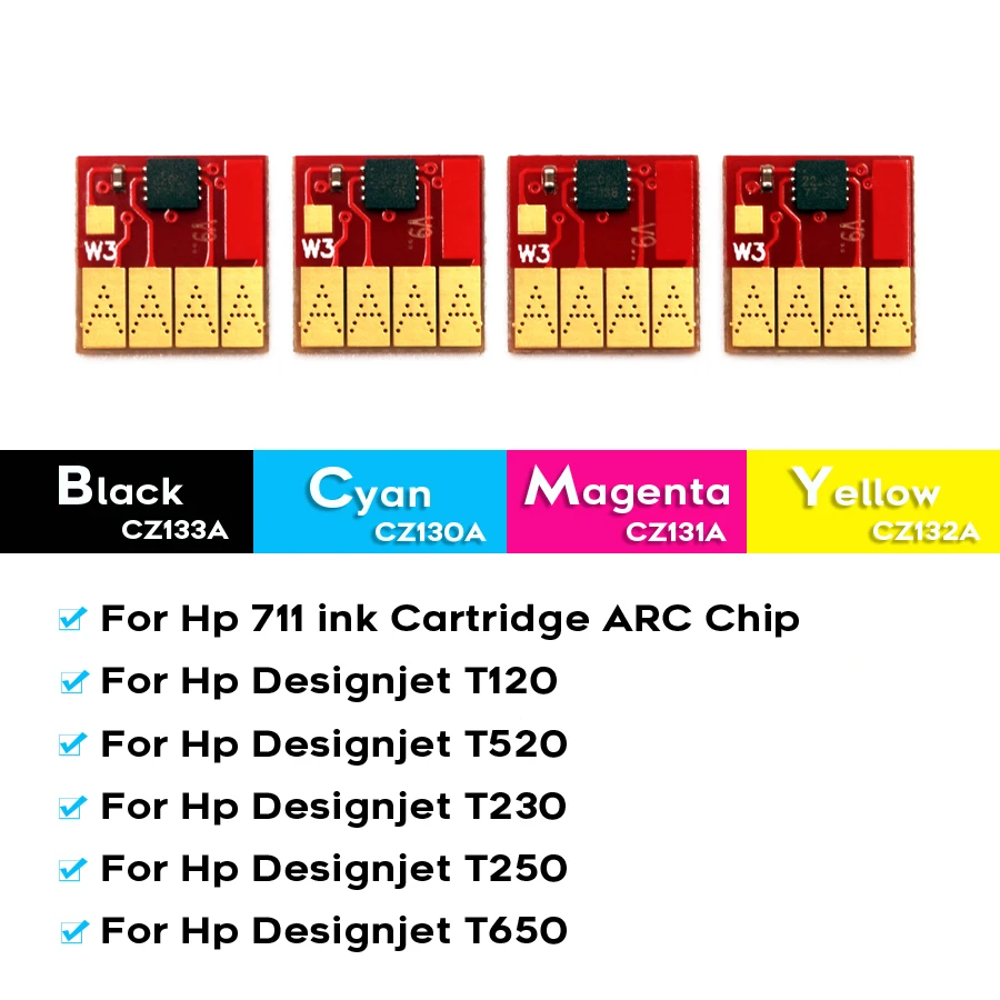 Lege Hervulbare Inktcartridge Voor HP 711 Met ARC Chip Voor HP Designjet T120 T520 Voor HP 711 Printer