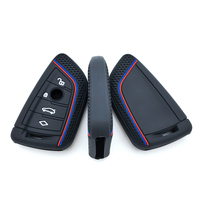 4 Buttons Silicone Car Remote Key Case Cover Shell Fob for BMW X1 X3 X5 X6 X7 1 3 5 6 7 Series G20 G30 G11 F15 F16 G01 G02 F48