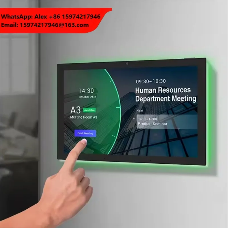 Smart Home Matter Thread Wifi 10.1 15.6 Inch Wall Mounting Display Relay Rs232 Rj45 Automation Device Control Tablet Panel