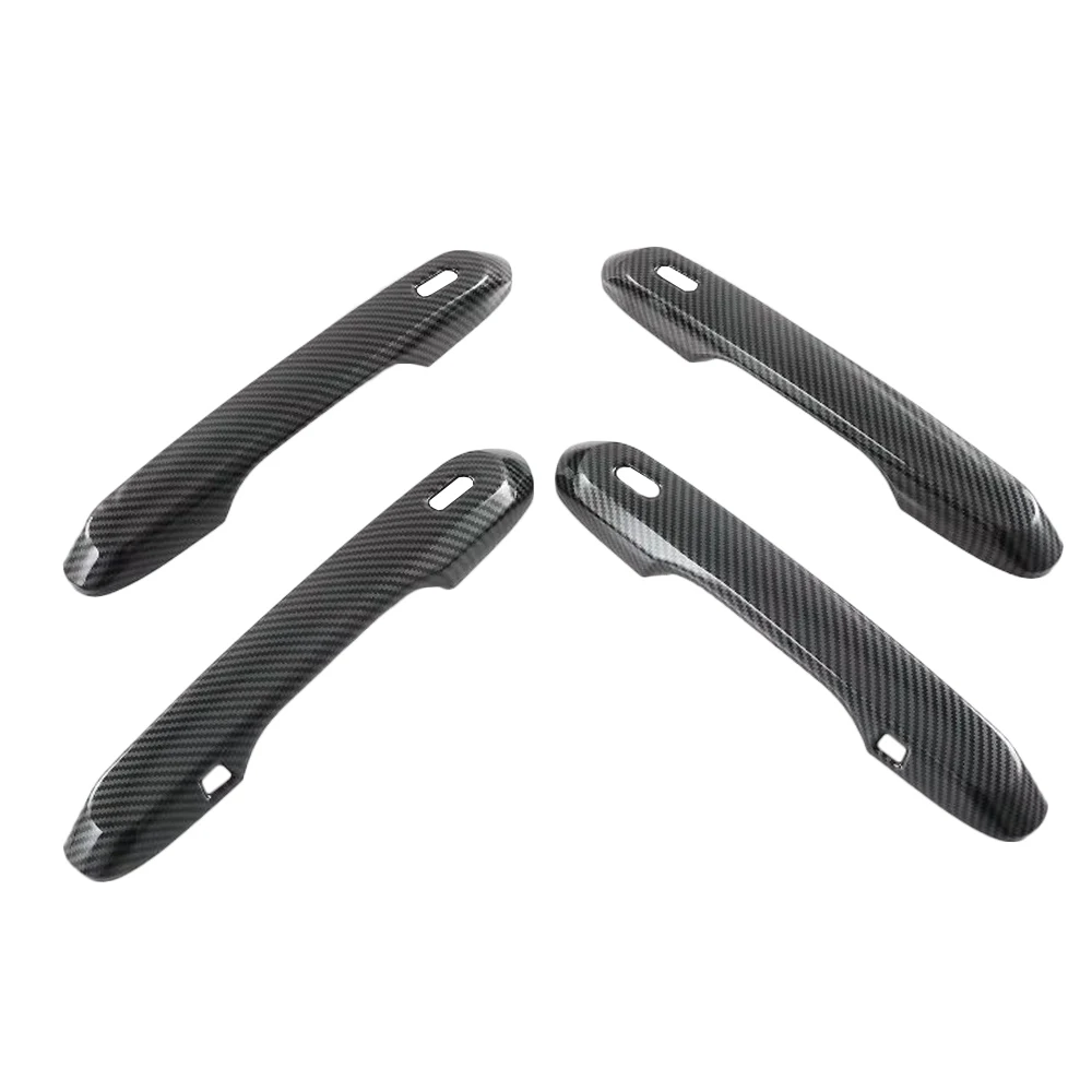 Exterior Handle Cover Trims ABS Chrome/Carbon Fiber Black Exterior Handle Cover Trims for RX Series RX350 RX350h RX500h 2023