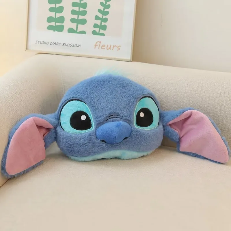 Disney Stitch Seat Belt Cover Cushion Pillow Cartoon Seatbelt Shoulder Pad Protector Soft Plush Anime Car Interior Decoration