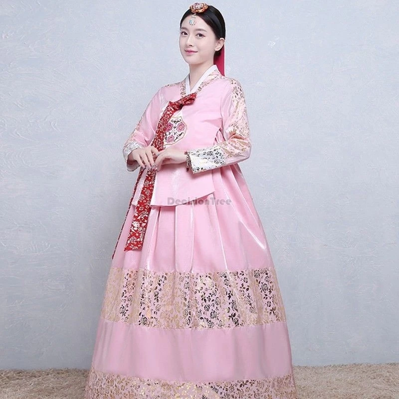 women's traditional korean costume dress performance 2026 new female ethnic dance performance dress retro female hanbok skirt