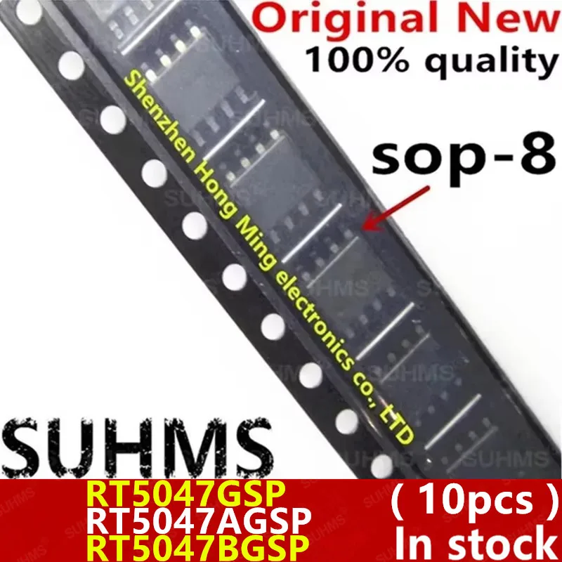 (10 Buah) 100% Baru RT5047 RT5047A RT5047B RT5047GSP RT5047AGSP RT5047BGSP Sop-8 Chipset