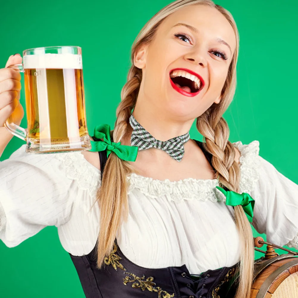 

Kids St Patrick's Day Bow Tie Green Toddler Clip on Irish Party Costume Bowtie Accessories Boys Bowtie Party Decoration