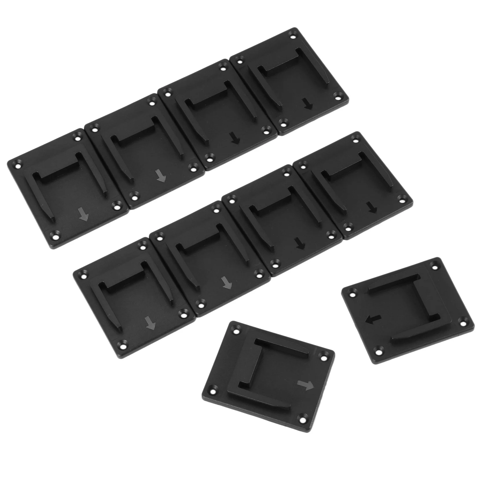 

10Pcs Machine Holder Wall Mount Storage Bracket Fixing Devices for Makita 18V Electric Tool Battery Tools Black