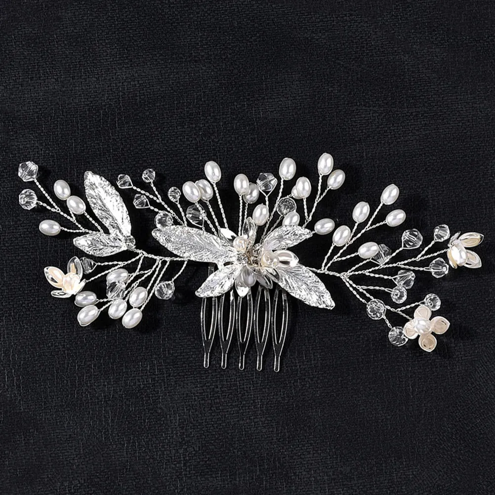 

2 шт. свадебные гребни для волос, элегантные, со стразами и жемчугом, аксессуары для волос для невест, подружек невест, девочек-цветочниц, декоративные свадебные украшения