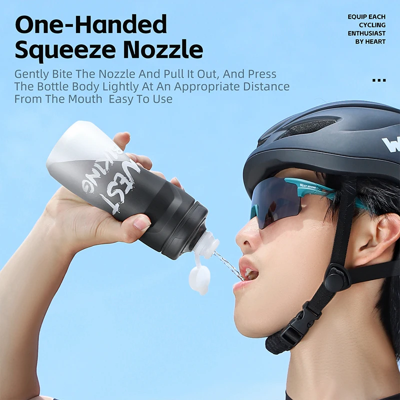 WEST BIKING Gradient Cycling Water Bottle 620ml Portable Bicycle Bottle Outdoor Sports Drink Cup Bike Kettle Cycling Equipment