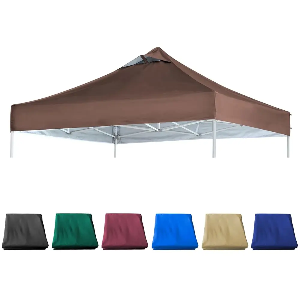 

Brown Commercial Replacement Canopy Cover For 10X10 Straight Leg Up Canopy Tent With Air Vent