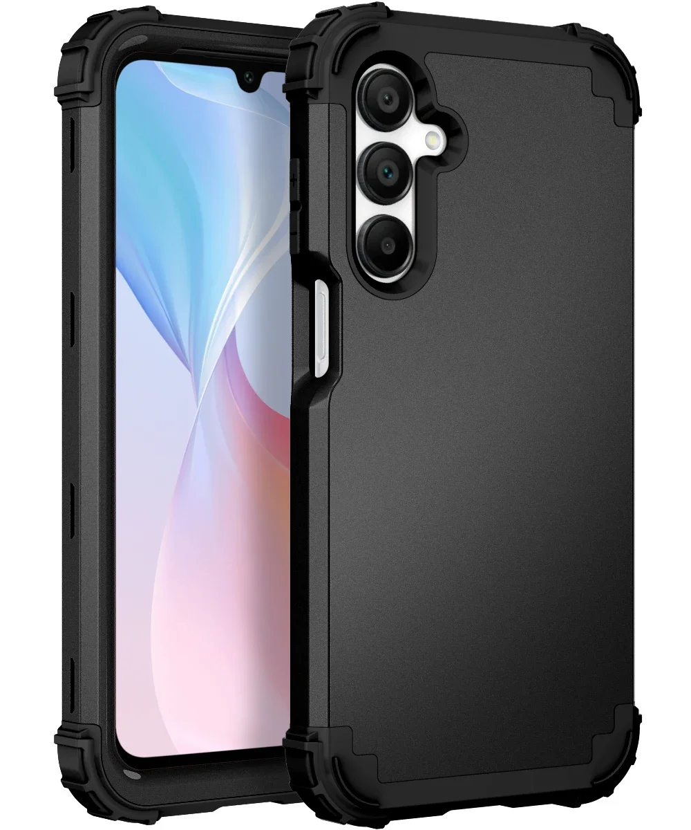 

3 in 1 Heavy Duty Armor Shockproof Phone Case For Samsung Galaxy A16 5G 6.7 inches TPU Silicone Lining Hard Plastic Back Cover