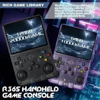 ​R36S Portable Pocket Retro Handheld Game Console ArkOS System3.5Inch IPS Screen Video Player Game Card TV Output Best Kids Gift