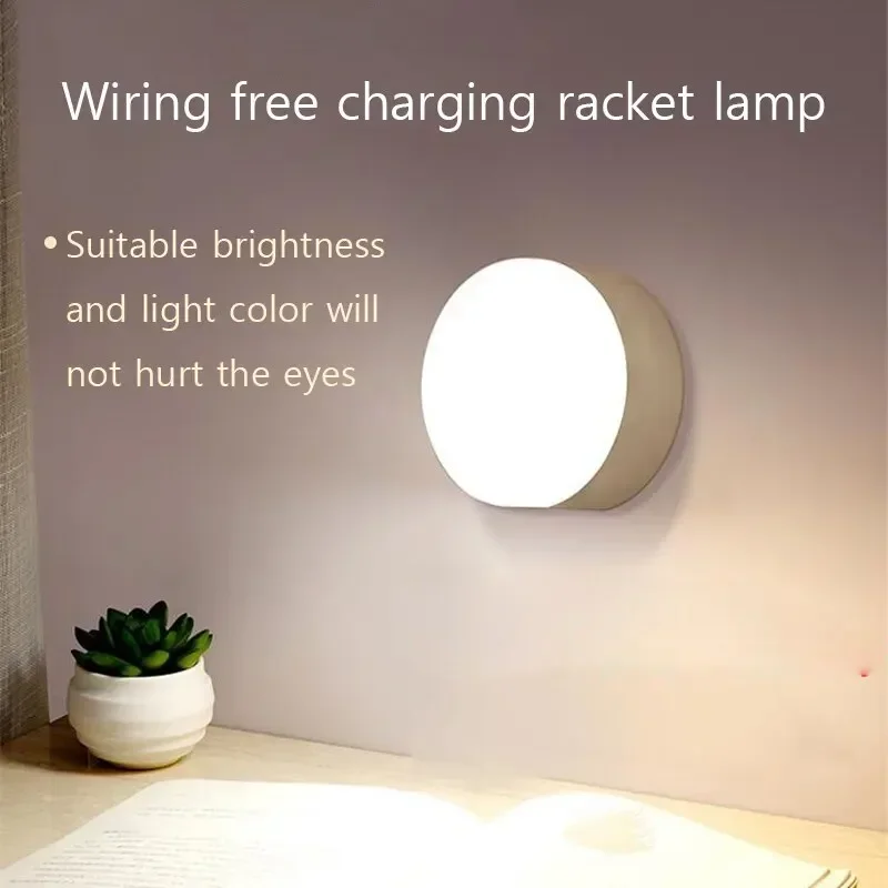 LED Motion Sensor Night Light USB Rechargeable Eye Protection Study Magnetic Attachment Lamp for Bedroom Table Closet Decoration