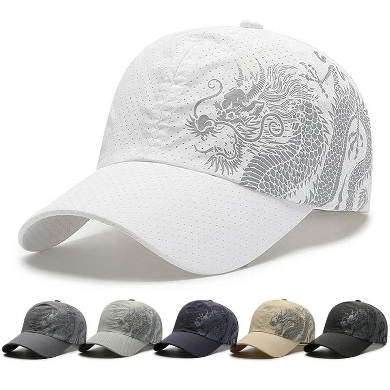 

Dragon Hat Summer Lightweight Sun Visor Cap Breathable Quick-Drying Outdoor Sport Baseball Cap Sun Visor Baseball Sun Hat