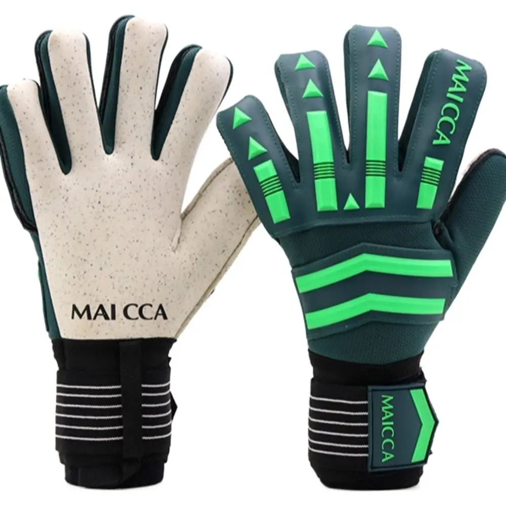 

Anti-Slip Goalie Gloves Wear Resistant Finger Protection Latex Gloves Major Adjustable Soccer Goalkeeper Gloves Play Soccer