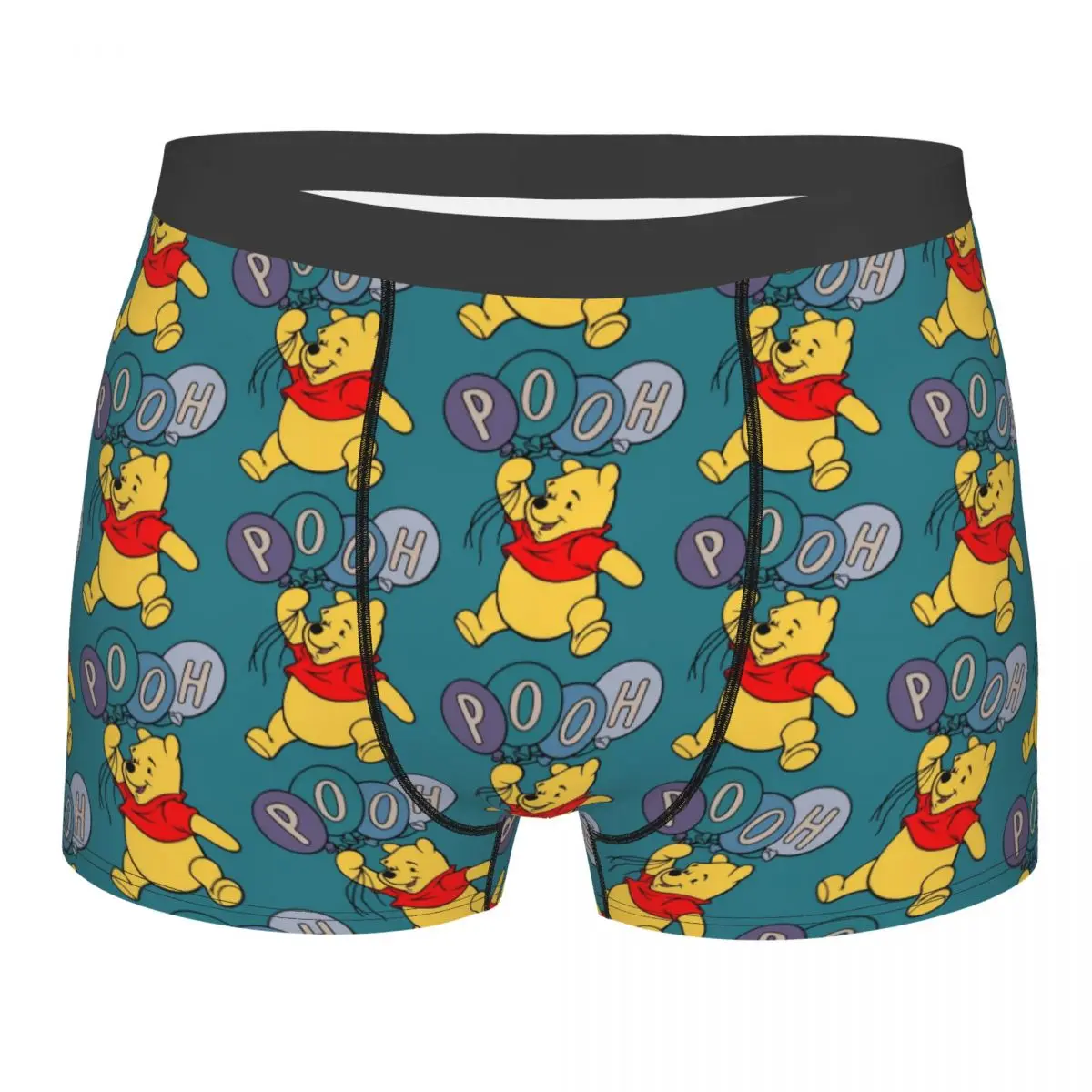 

Custom Winnie The Pooh Cartoon Underwear Men Stretch Boxer Briefs Shorts Panties Soft Underpants For Male