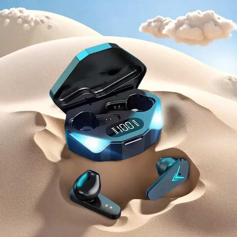 TWS Earphone Bluetooth Baru Headphone Nirkabel 65Ms Earbud Latensi Rendah Headset Gaming Esport Mikrofon Earphone Gamer untuk Xiaomi