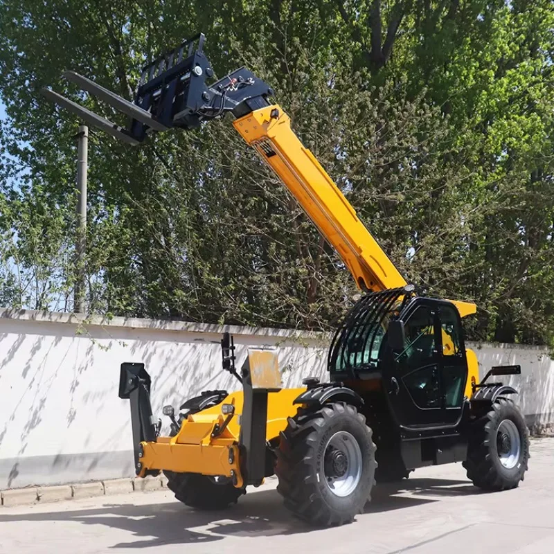 4WD Telehandler Forklift 3-5 Ton Diesel 7-18m Lift Height Telescopic Handler Rough Terrain Manipulador