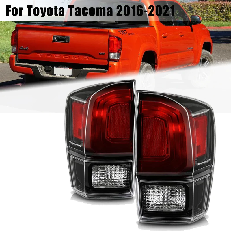 1 Pair Car Rear Tail Light Replacement for Toyota Tacoma 2016-2021 Passenger/Driver Side Light (No bulbs) 8156004190 8155004190