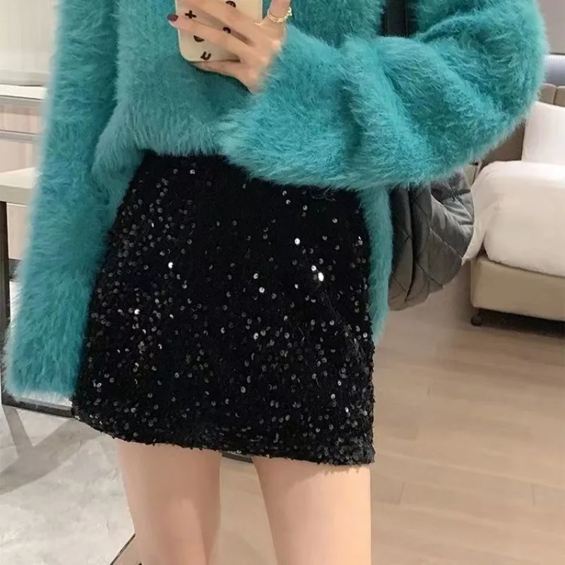 

Skirts Women Retro Elegant Ladies A-line Clubwear Simple New Arrival Spring Autumn Mujer Faldas Fashion Mini Korean Style Empire