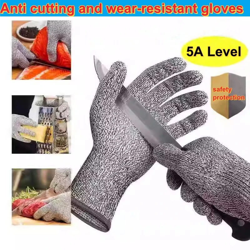 

Grade 5 Anti-cutting Gloves Glass Factory Kitchen Fishing Special Glass Anti-scratch Anti-knife Cut Anti-stabbing Gloves