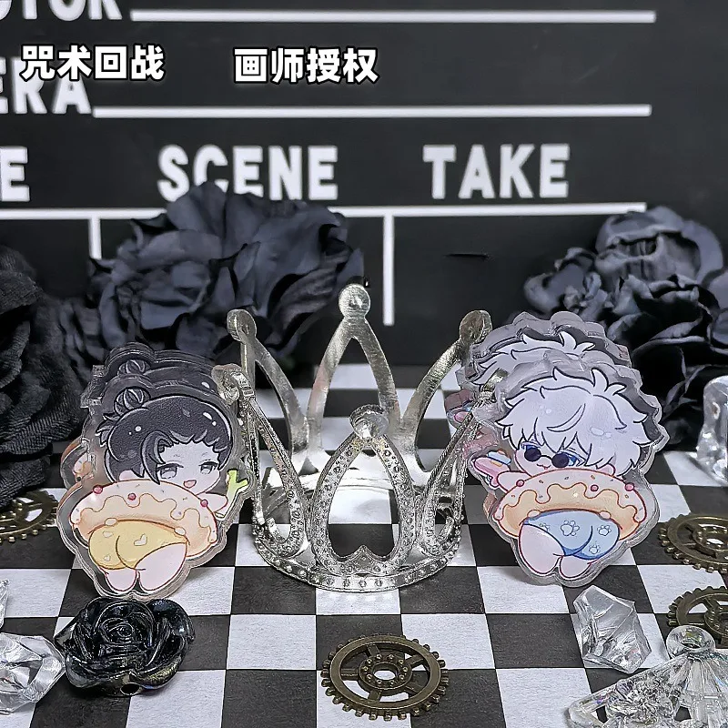 Зажим для переплета Jujutsu Kaisen Gojo Satoru, аниме, тестовый зажим для бумаги, забавный школьный переплет, кавайные украшения, зажимы для канцелярских принадлежностей