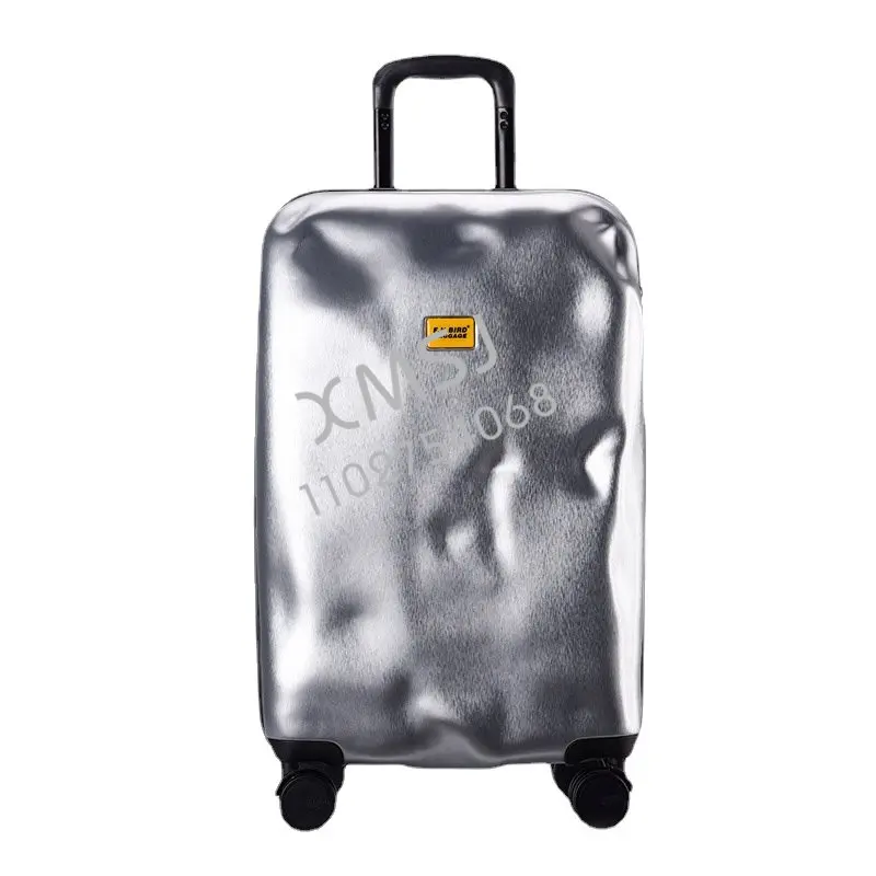 Women Trolley Case with Wheels 20inch Boarding Carry on Travel Bag Trunk Retro Suitcase