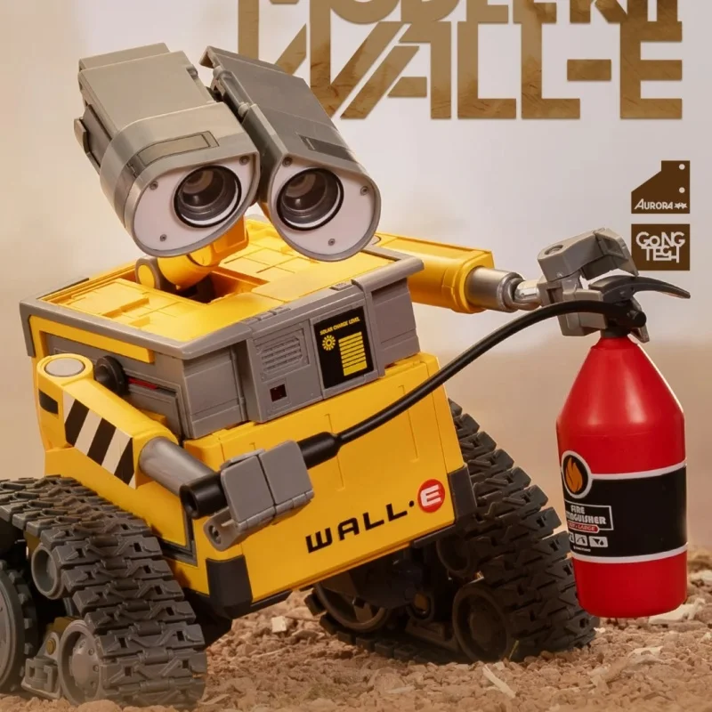 POP MART Wall-E modelo de ensamblaje Wall-E Robot montaje Anime figura de acción modelo juguete de escritorio