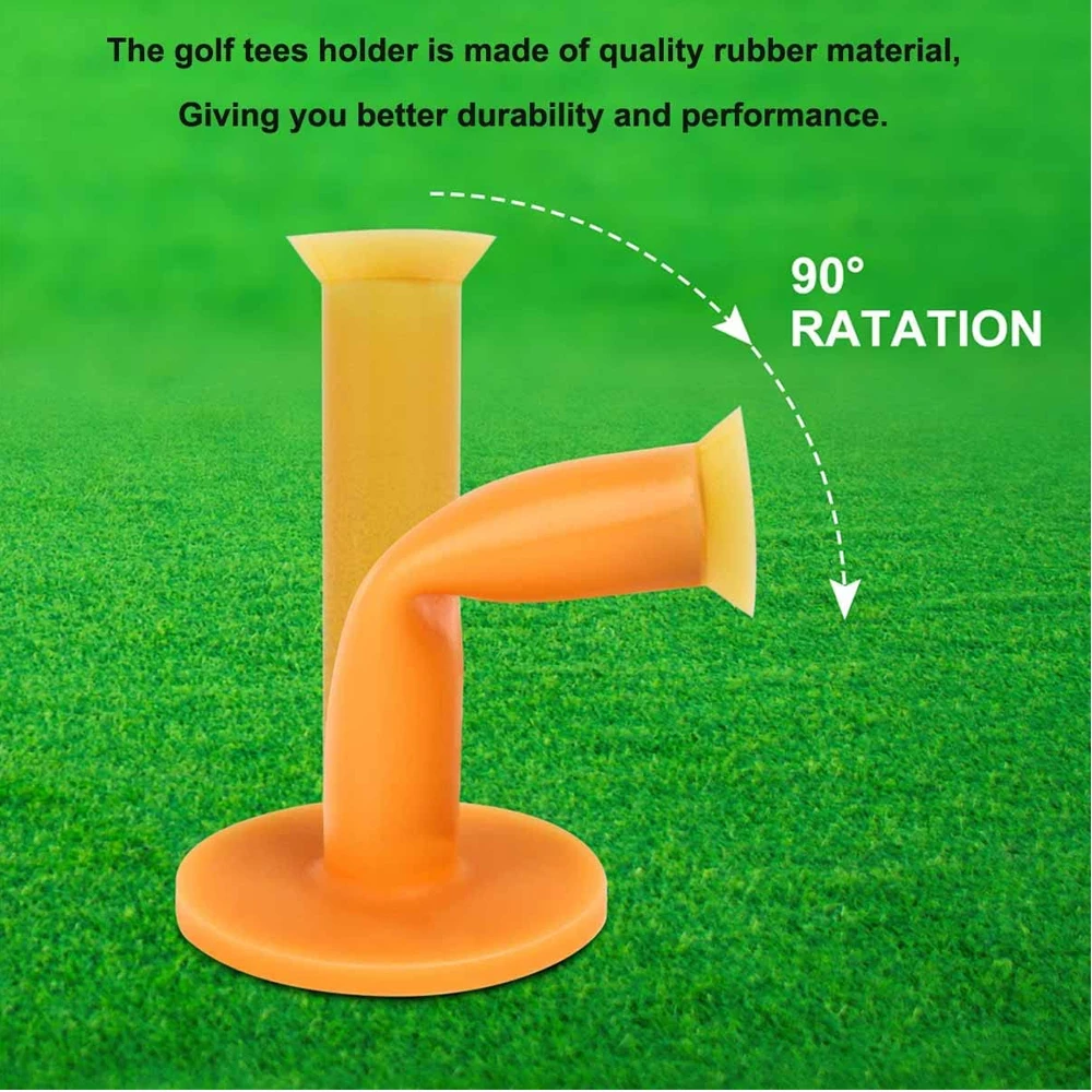 8pcs 75cm Rubber Golf Tees for Mats,Driving Range Tees Golf Mat Tees Fit for Practice Mat Indoor Outdoor Simulator